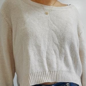 Cream sweater